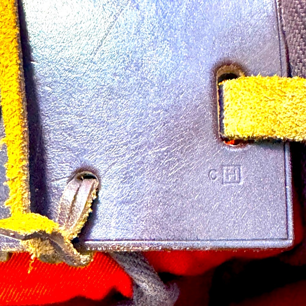 Hermès Herbag Cabas PM Reversible Orange Red Canvas Tote Authentic Hermès - Picture 15 of 16